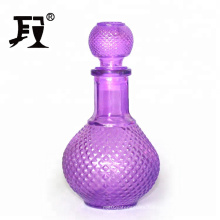 250ml 500ml Colored glass wine bottle with glass stopper